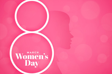 lovely pink happy womens day event banner