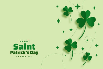 green saint patricks day festival elegant banner