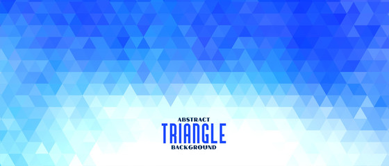 abstract triangle blue pattern shape banner design - obrazy, fototapety, plakaty