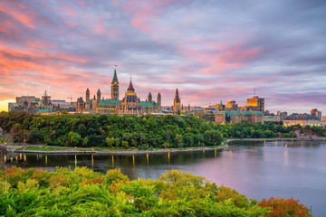 Parliament Hill in Ottawa, Ontario, Canada - obrazy, fototapety, plakaty