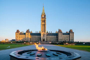 Crédence de cuisine en verre imprimé Canada Colline du Parlement à Ottawa, Ontario, Canada
