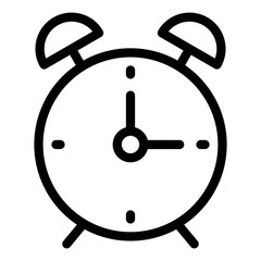 Table clock with alarm ring icon. Alarm, Reminder sign. Timer icon. Schedule, Deadline business concept for modern websites.