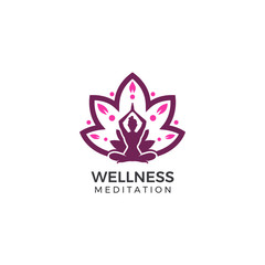 Logo for wellness yoga