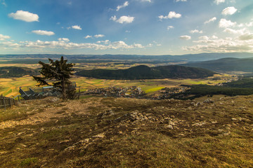The western part of the Hohe Wand with its steep rock faces dropping away to the south.