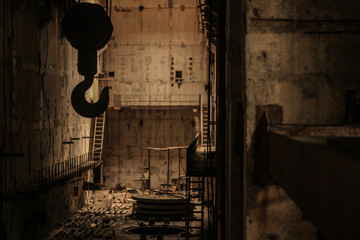 abandoned industrial interior in Pripyat