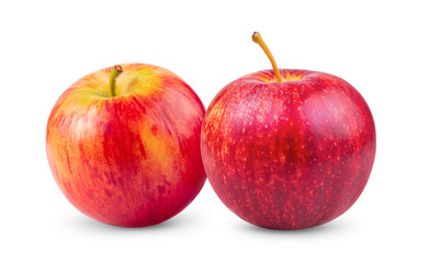 red apple isolated on white