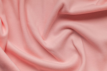 Pink fleece, background texture. Soft material photo