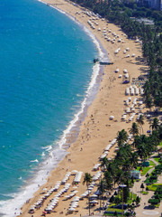 Aerial view of the beach in Nha Trang, Vietnam