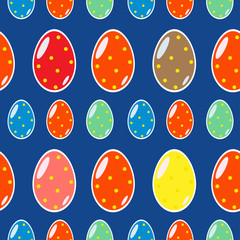 Colorful background: Seamless pattern, easter eggs concept