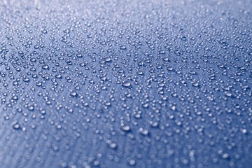 water drops on glass