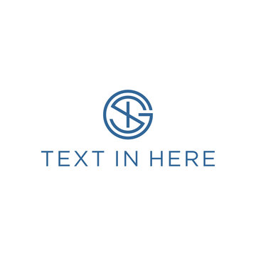 GSI. SIG. Initial Logo Design. Abstract Circle Vector Icon. Geometric Line Monogram Concept. Elegant Flat Emblem for Business. Creative Letter Symbol. Modern Graphic Element. Click Sign Idea