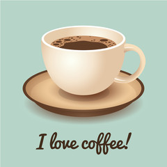 Cup of Fresh Coffee Good Morning Card