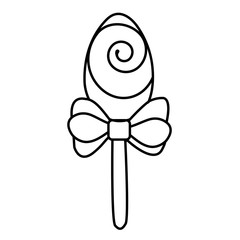 zendoodle easter egg on a white background for thematic design