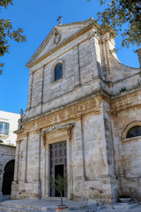 Fototapeta na wymiar Church of St. Maria Addolorata of Locorotondo, Bari, Puglia, Italy