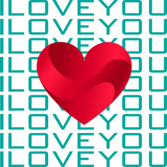 I love you Design for Marriage, Dating, Happy Valentines Day Background