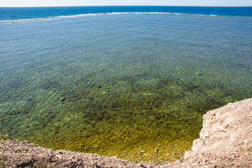Fototapeta na wymiar View to the Baltic sea from Panga Cliff, Saaremaa, Estonia