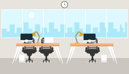 office  learning and teaching To work Using a design program vector illustration