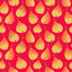bright juicy pears pattern