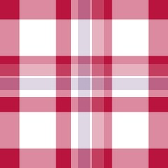 Tartan seamless plaid pattern illustration in red, pink, lilac and white combination for textile design