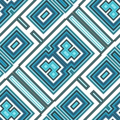 Modern bright geometric seamless pattern. Imposing colorful infinite backdrop