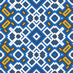 Modern bright geometric seamless pattern. Imposing colorful infinite backdrop