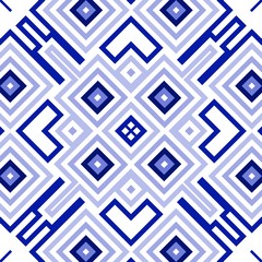 Modern bright geometric seamless pattern. Imposing colored infinite backdrop