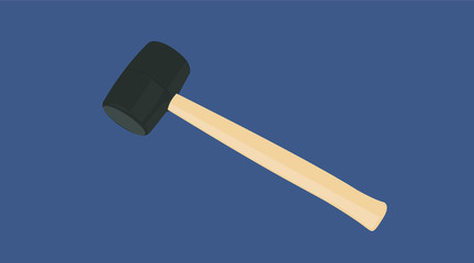 Vector Illustration of a Mallet