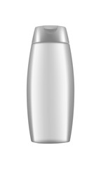 Realistic shampoo blank bottle for packaging design