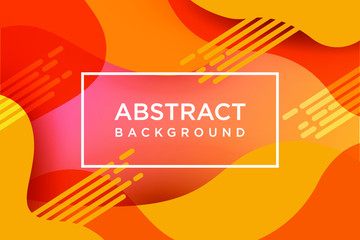 Abstract wave background with yellow shapes