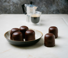 Chocolate covered marshmallows, german 