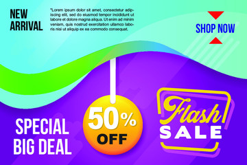 special big deal Flash sale discount offer banner template promotion