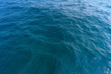Blue sea surface texture background