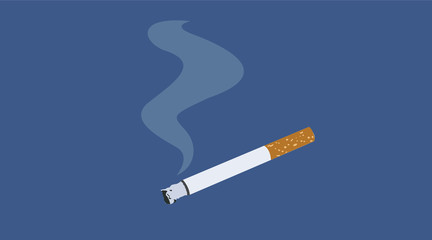 Vector Isolated Illustration of a Cigarette
