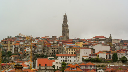 Naklejka premium Clerigos tower, Porto, Portugal
