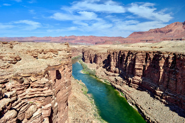 The beautiful Colorado River from Navajo Bridge, Marble Canyon
