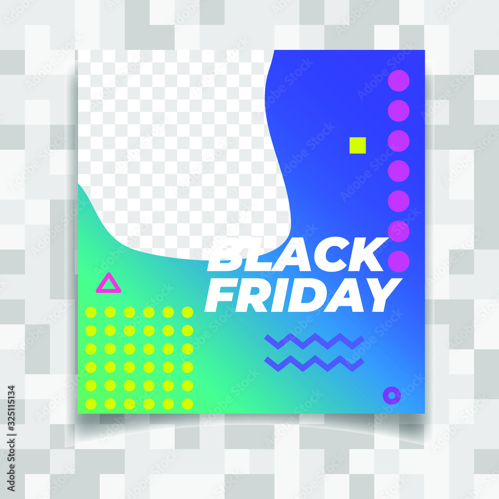 Poster business presentation template social media pack. set of modern square blog posts editable simple in