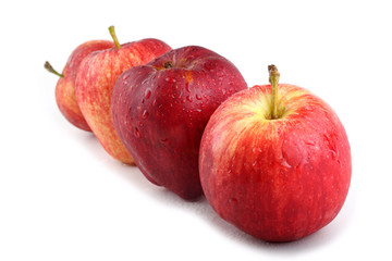 Apples isolated on white