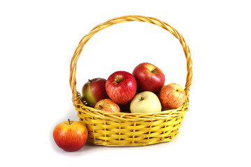 Apples in basket