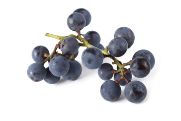 Wine grape isolated on white