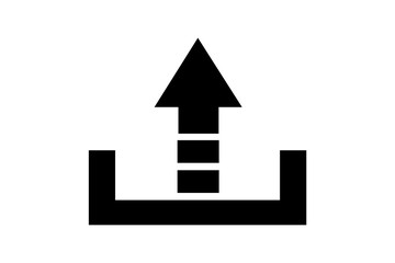 upload icon simple vector illustration
