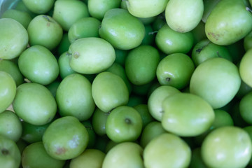 Jujube fruit is a tropical fruit in Asia.