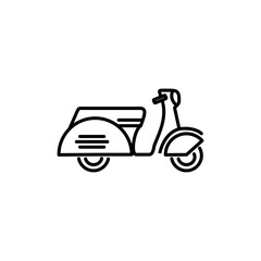 Modern transportation scooter logo vector icon illustration