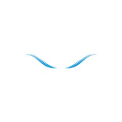 Fototapeta na wymiar Luxury brush of eyeball logo vector illustration