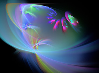 abstract multicolored fractal pattern