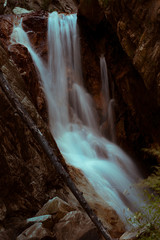 Fototapeta na wymiar Long exposure photograph of a waterfall