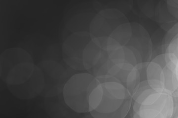 Black and white color bokeh dot water for pattern background