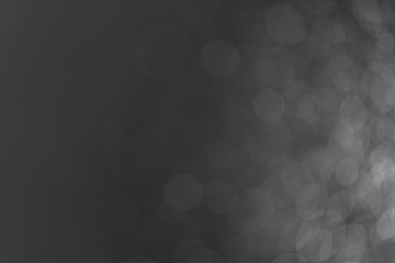 Black and white color bokeh dot water for pattern background