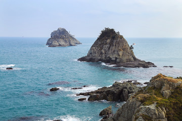 Fototapeta na wymiar Oryukdo islands, Busan, South Korea