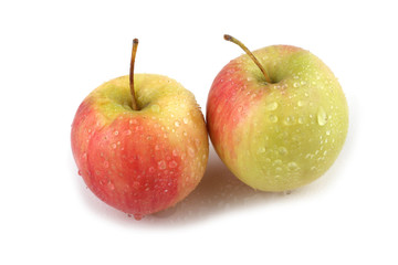 Apples isolated on white