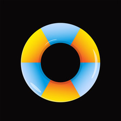 Obraz premium Swim ring, vector design,swimming tube